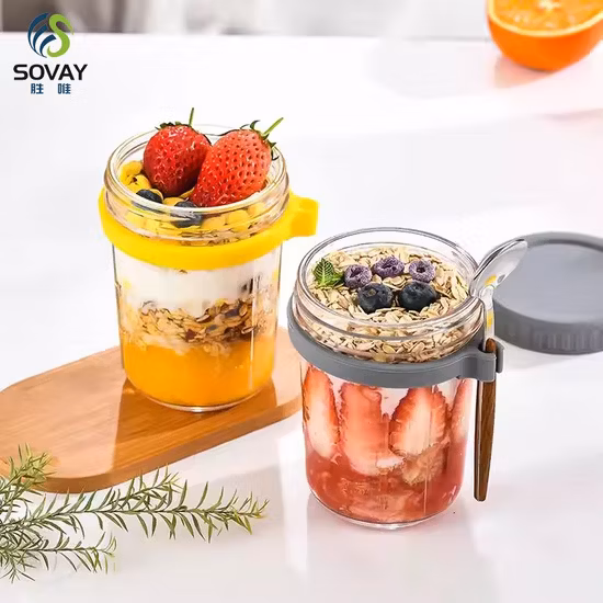 Mason Jars 뚜껑 및 밀봉 밴드가 있는 넓은 입 유리병 절임, 통조림, 양초, 하룻밤 귀리, 과일 보존 식품, 잼 또는 젤리용 밀폐 용기